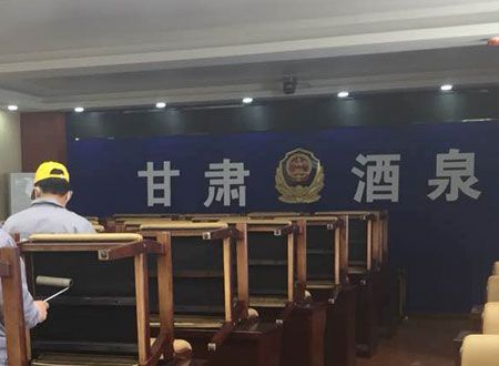 酒泉市公安局除甲醛施工案例
