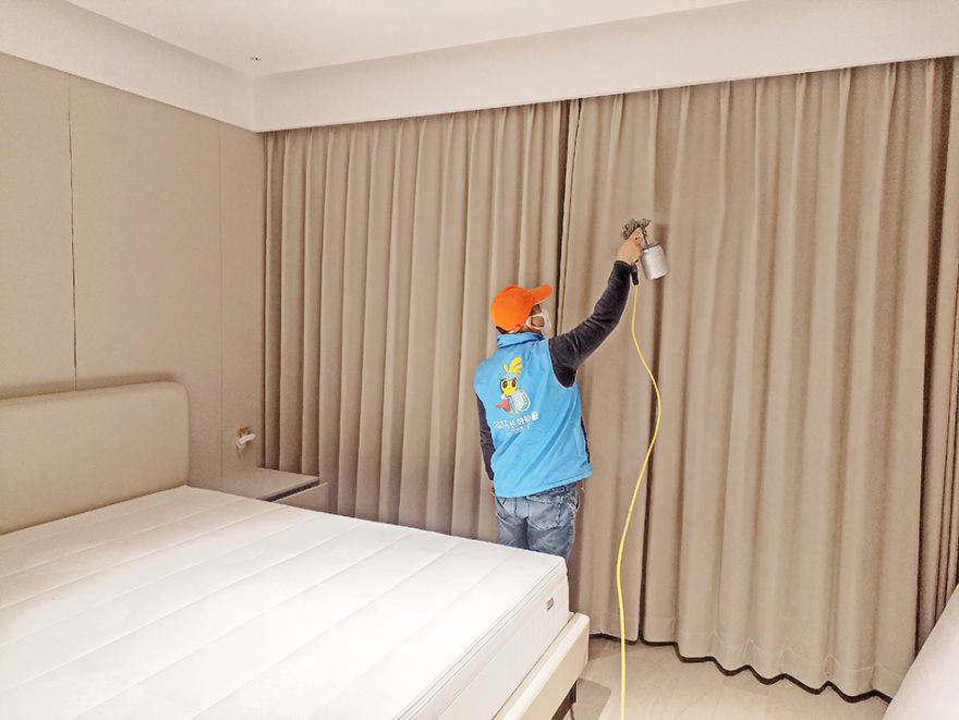 萬科大明宮除甲醛施工案例